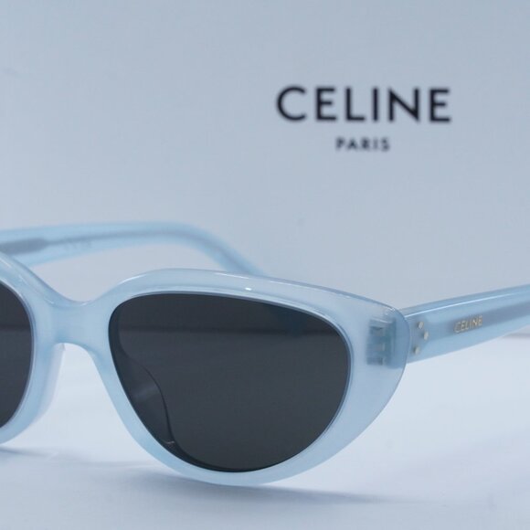 Final Price! Celine CL40220U 84A Opaline Light Blue Sunglasses - Picture 10 of 14